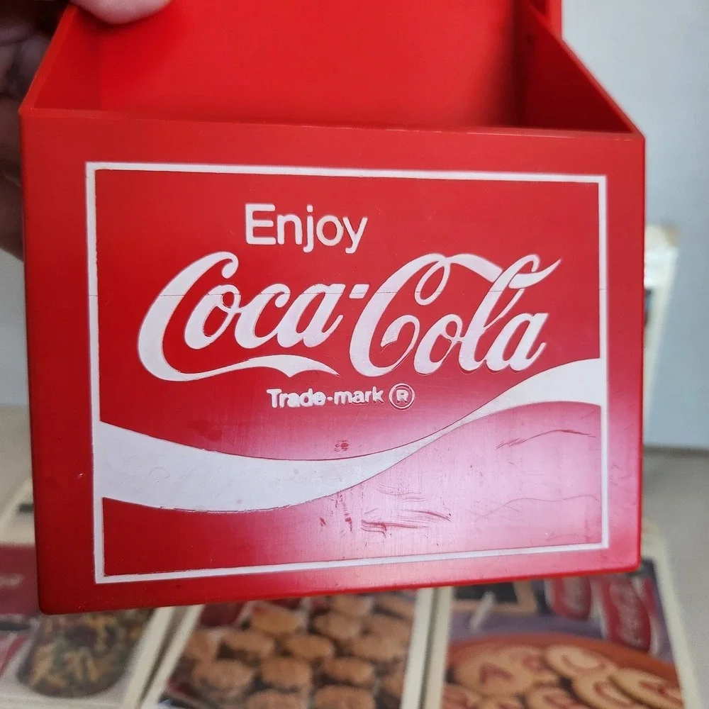 Vtg 1970s Coke Coca Cola Recipe Box & Complete Recipe Set Cards Sealed See Notes